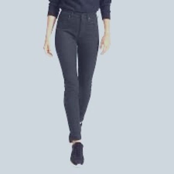 Everlane High Rise Black Ankle Jeans Size 27 - Picture 2 of 9